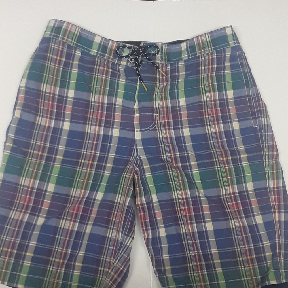 TOMMY HILFIGER Mens plaid board shorts size 32